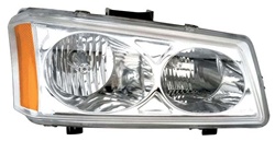 2003-2006 Chevy Silverado Headlights, Chrome, by AnzoUSA