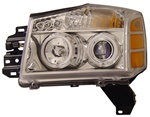 2004-2007 Nissan Titan Halo Headlights, Chrome, by AnzoUSA