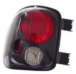 99-02 Silver Step-Side Tail Lamps, Black, by AnzoUSA
