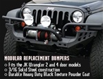 07-11 Jeep JK Wrangler Front Winch Bumper By Aries Offroad