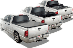 Mitsubishi Hard Hat Premier Hard Folding Tonneau Cover with "Ragtop" Look by Advantage Truck Accessories