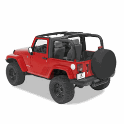 Bestop Sport Bar Covers for Wrangler, 07. Black Diamond.