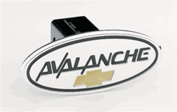 Chevy Avalanche w/ Bowtie Logo Black Script w/ Gold Bowtie Polished Finish TM Machine Brand