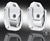 H2/SUT Chrome Billet Rear Tow Hooks by Defenderworx