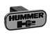 HUMMER H2 (H2 Overlapped) - Black - Rectangle - 2'' Billet Hitch Cover