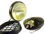 Delta 100 Series Thinline Halogen Fog Light Kit (pair) - Black w/Stone Guards