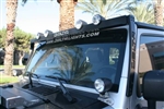 JEEP JK & TJ Bullet SkyBar w/ 4 Bullet Lights & LED Cab Lights By Delta DEL-01-9580-4BX