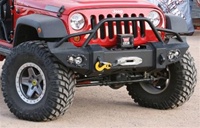 07-08 Jeep JK Wrangler Front Winch Bumper w/ Grill Guard By Fab Fours