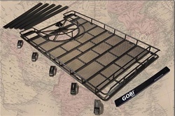 Hummer H1 Roof Rack W/Tire Carrier By Gobi