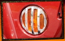 Wrangler Billet Aluminum Front Marker Light Surrounds by Real Wheels