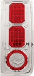 H2 LED Crystal Clear Tail Light w/ Chrome by IPCW