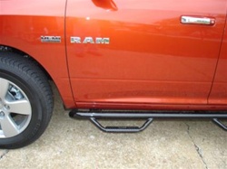 N-Fab's Wheel-to-Wheel Nerf Steps for '09 Dodge Ram Quad Cab 4 Door 5'7" Bed ***Large Rear Door***