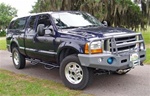 N-Fab's Wheel-to-Wheel Nerf Steps for '99-'09 Ford F250/F350 Quad Cab Short Bed