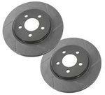 H3 Slotted Front Brake Rotors (set of front 2) - by Porterfield Brakes