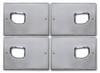 H2/SUT Chrome Billet Door Handle Back Plates by Pirate Manufacturing