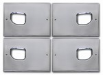 H2/SUT Chrome Billet Door Handle Back Plates by Pirate Manufacturing