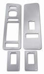 H2/SUT Chrome Billet Door Switch Plates by Pirate Manufacturing