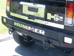 8 Piece "HUMMER" Rear Bumper Insert Package QAA-HV43-001