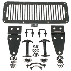 HOOD SET, 78-95 JEEP CJ & WRANGLER, BLACK