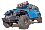 Jeep® JK 2007-2010 6pc. Flat Fender Flares 4 pc. Kit by Rugged Ridge