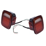 LED TAIL LIGHT SET, JEEP CJ 76-86, YJ 87-95, TJ 97-06, PAIR by Rugged Ridge