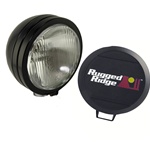 HID OFF ROAD FOG LIGHT, 6-INCH ROUND BLACK by Rugged Ridge