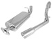 CAT BACK EXHAUST KIT, STAINLESS STEEL, SINGLE RH OUTLET, RUGGED RIDGE, JEEP WRANGLER (TJ) 00-06 WITH 4.0L, 2.5L OR 2.4L