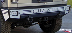 HUMMER H2 Slotted Bumper Overlay Kit (Rear Upper) By Realwheels