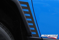 FJ Black Front Lower Accent Trim (2pc Set) by RealWheels