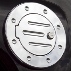 H3T Grooved Billet Aluminum Fuel Door by Real Wheels