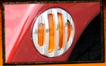 Wrangler Billet Aluminum Side Marker Light Surrounds by Real Wheels