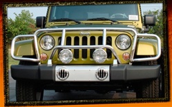 Jeep Wrangler JK Stainless Steel Enforcer Grille Guard by RealWheels