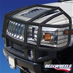 H2 Over-The-Hood Wrap Around Black Brush Guard With Inserts By Realwheels