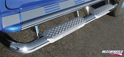 HUMMER H2 Bent Tube W/ Stainless Steel Step, Upper Tube Facade by RealWheels