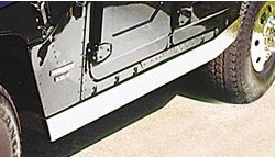 HUMMER H1 Side Rocker Trim - Polished Stainless Steel