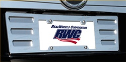 Luxury Chrome Plated License Plate Surround by RealWheels