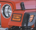 Jeep Wrangler TJ 1997-2006 Euro Turn Signal Covers, 4-Piece, Side Markers Included