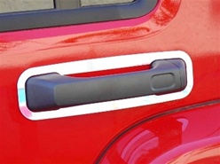 Hummer H3 Stainless Steel Door Handle Surrounds Set