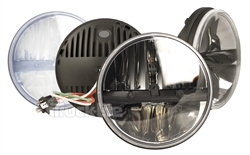 Hummer H1/H2 7'' Round LED Headlamp, Complex Reflector Optics Design (SINGLE)