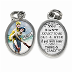 sassy and wise art jewelry charm