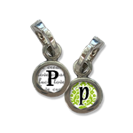 Initial Charm, P initial, charm, Small initial charm, P, Photo charms,Pick Up Sticks Jewelry, Collage charms, Photo jewelry, Vintage Photo charms