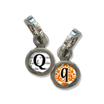 Initial Charm, Q initial, charm, Small initial charm, Q, Photo charms,Pick Up Sticks Jewelry, Collage charms, Photo jewelry, Vintage Photo charms