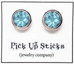 Aquamarine (March) Earring Posts