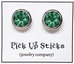 Emerald (May) Earring Posts
