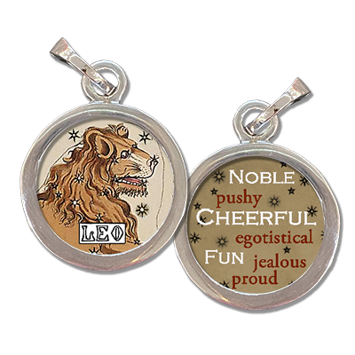 Leo the Lion Zodiac art charm