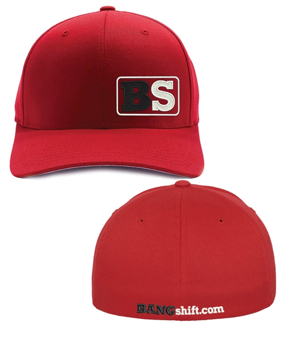 Bangshift B.S. Red Flexfit Regular Bill Cap