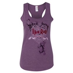 Hot Rod Heartbreaker Tank Top Plum