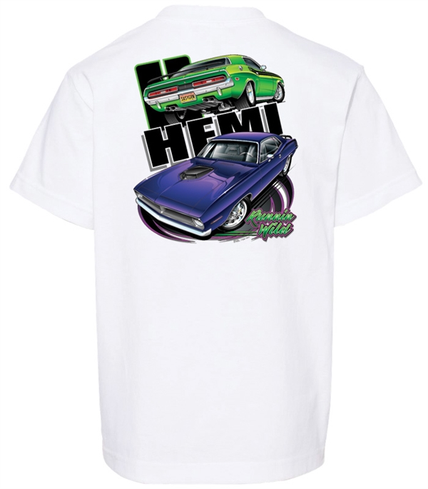 Hemi Running Wild (White) Youth