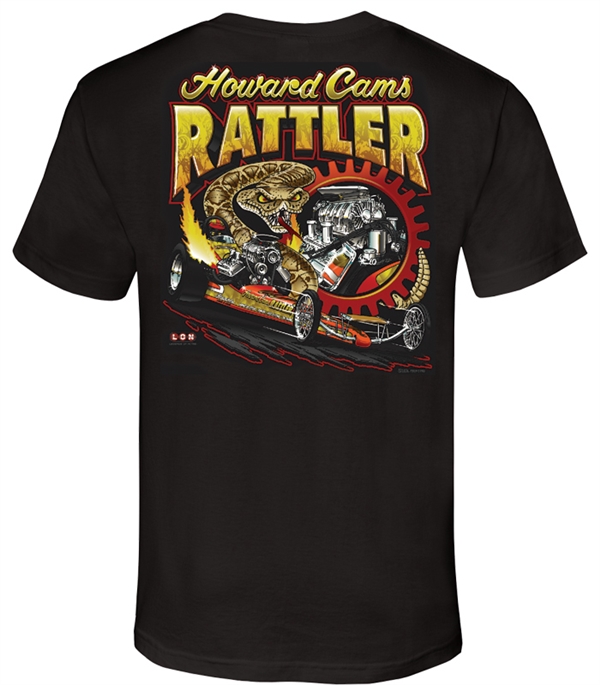 Howard Cams Rattler Black Tee - LON