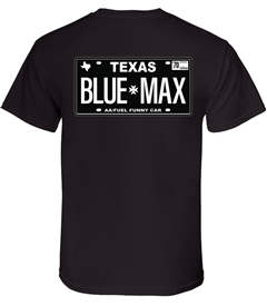 Blue Max "TEXAS" License Plate T-Shirt by LON